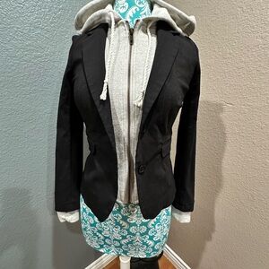 Dickey Jacket vibes Black Blazer mock Gray Hoodie BDG from Urban outfitters 2008